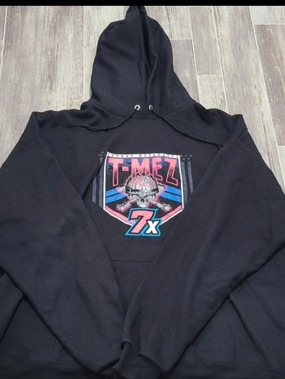 Hanes T-mez Thomas Meserauli 7X Skull Take No Prisioners Edgy Gothic Biker